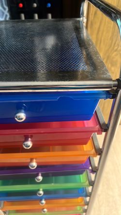 Nine drawers upright on lawn rollers multiple￼