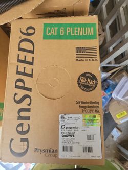 Cat 6 plenum