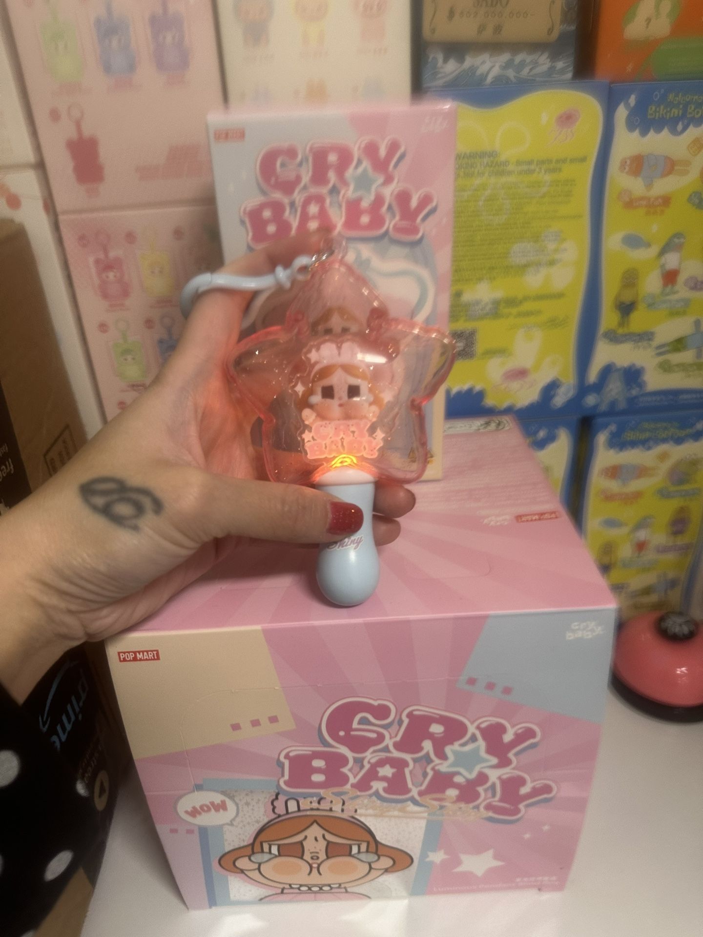 Cry baby luminous pendant blind box( light up wand ) the cutest