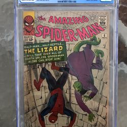 Amazing Spider-Man #6 (1963) CGC 2.5 — 1st & Origin of Lizard (Curt Connors)