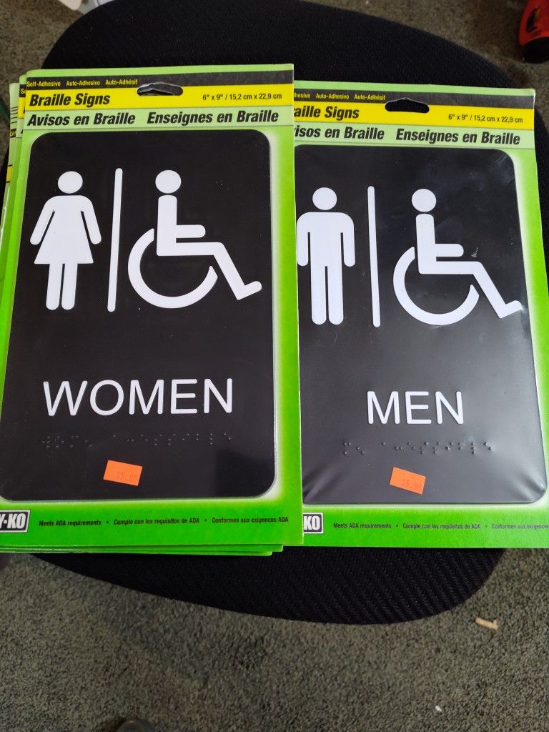 COMMERCIAL REST ROOM SIGNS 