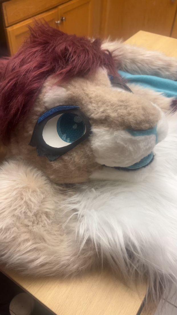 Fursuit Bunny Head, Detachable Tongue