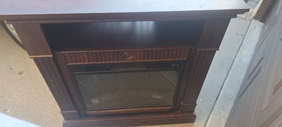T.v console fireplace