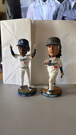 Yasiel Puig and Manny Ramirez Bobbleheads