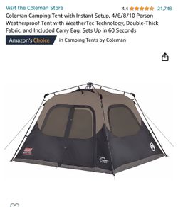 Coleman Instant Cabin 6 Man