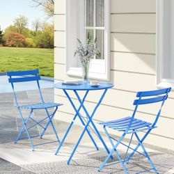 Patio Set Color Blue 