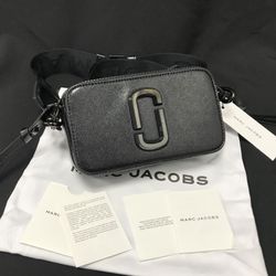 Marc Jacobs Colorblock Snapshot Crossbody bag   Black
