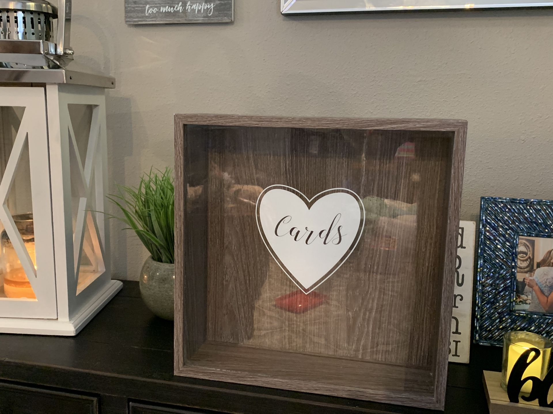 Wedding or event card holder