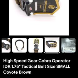 High Speed Gear Cobra Belt
