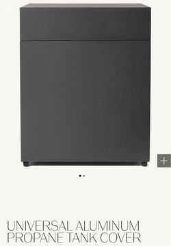 Restoration Hardware aluminum propane tank cover