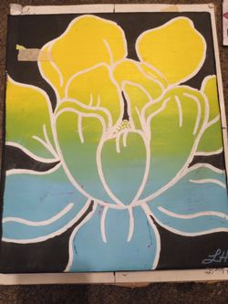 Lotus flower painting