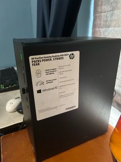 Hp pavilion prebuilt gaming desktop computer