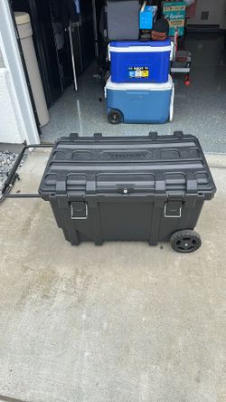 Husky hard box rolling storage box