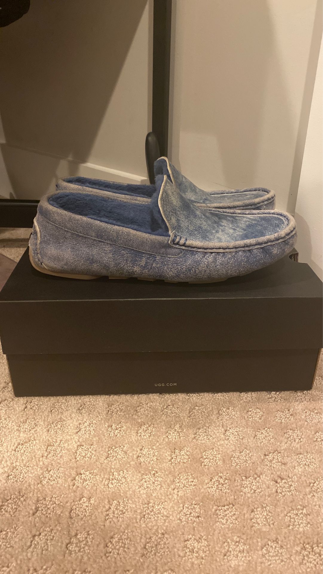 Men’s blue ugg slippers