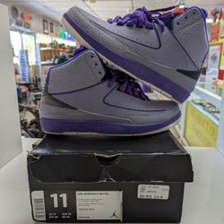Jordan 2 Retro iron Purple Size 11