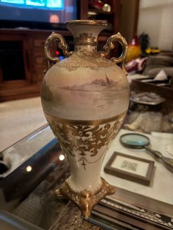 Antique hand painted NIPPON with Gold Gilt Decoration