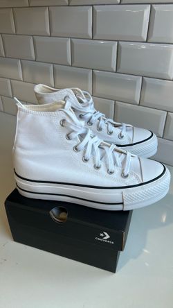 White platform converse