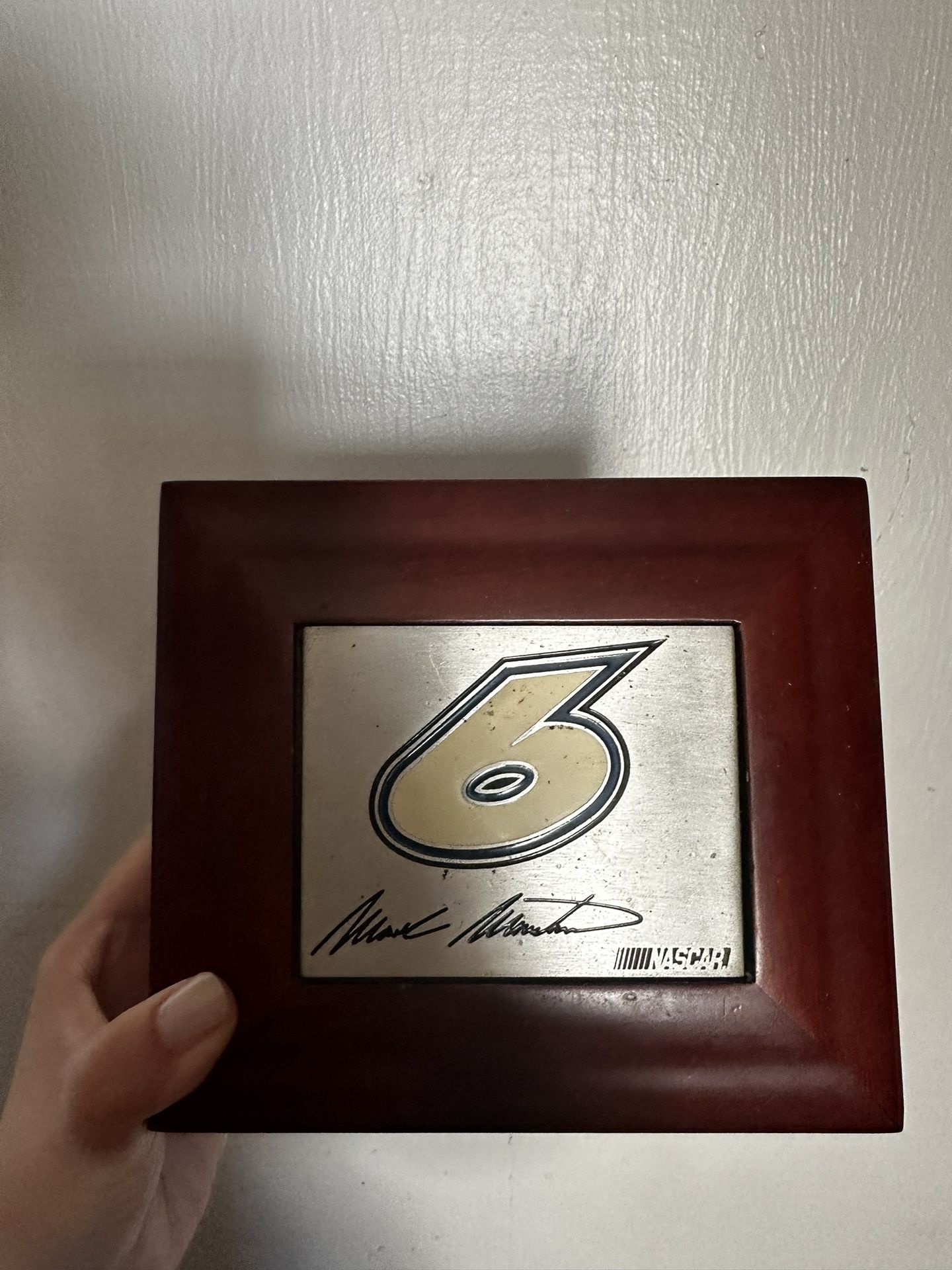 Mark Martin NASCAR Wood Storage Box Licensed