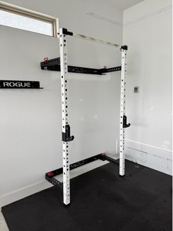 Adjustable and Collapsable Weight Rack - White