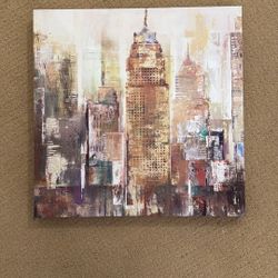 Chic Eiffel tower & Empire State Art Piece $20 Each 