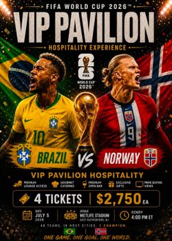 VIP BRAZIL VS NORWAY  - VIP PAVILION HOSPITALITY