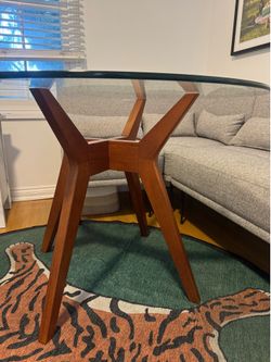 West Elm Jensen Round Dining Table (42") - Walnut - orig. $599