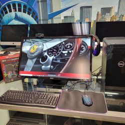 VERY FAST DELL XPS GAMING DESKTOP COMPUTER BUNDLE 6 CORE I7 W/ 28" MONITOR