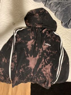 Bleach dye Adidas hoodie