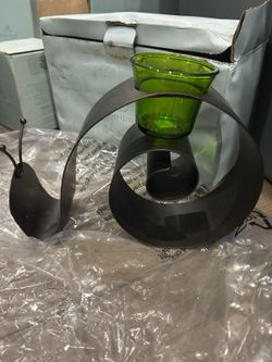 VINTAGE PartyLite METAL SNAIL VOTIVE HOLDER Indoor Outdoor NEW P90266 GARDEN