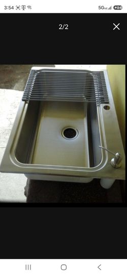 33x22x9 Kitchen Sink and faucet, Combo