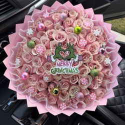 Grinch themed bouquets