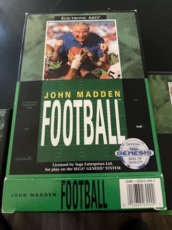 John Madden Football Sega Genesis Game