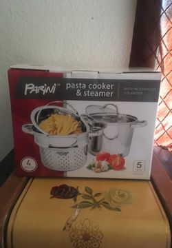 Pasta cooker and steamer