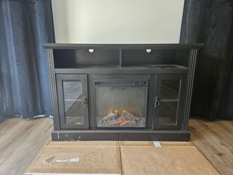 Electric fireplace heater mantel