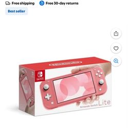 Nintendo Switch Lite Console, Coral 