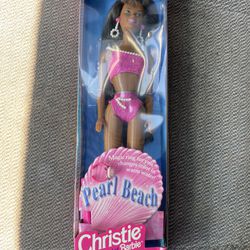 Vintage 1997 African American Black Pearl Beach Christie Doll friend of Barbie