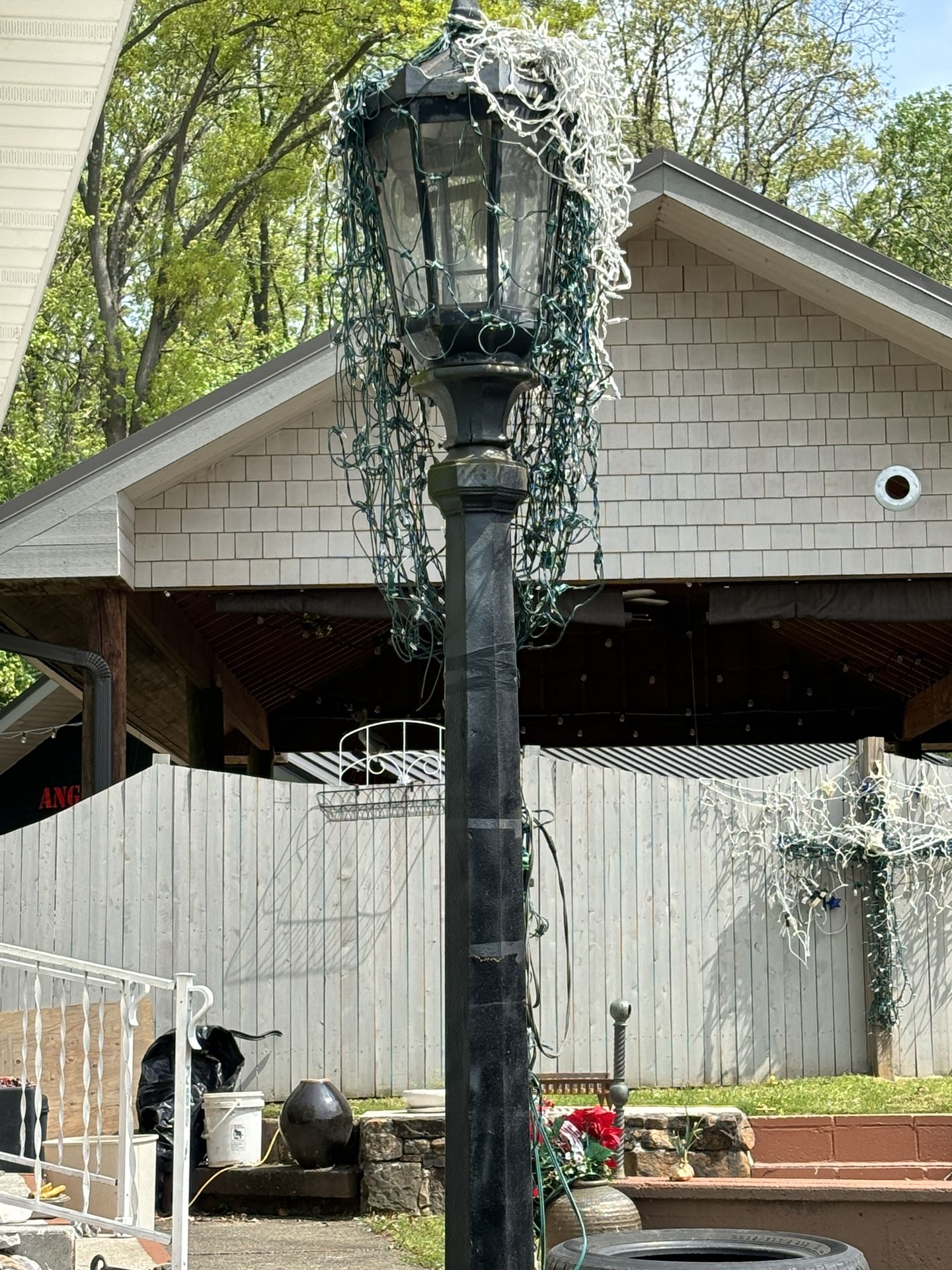 1890 Cast Iron Lamp