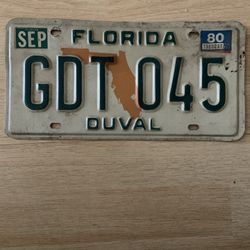 Florida License Plate