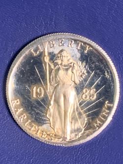 1985 Rarities mint liberty silver round