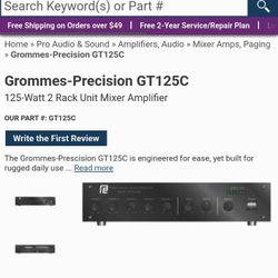 Precision Electronics Sound Mixer Amplifier