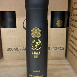Nusuk Arabic Air Freshener Spray with Long Lasting Assorted Scents, 300ml $5pc case12pc $50