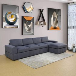 Dark Grey micro fiber sofa couches family living space bundle home furniture five-piece sales