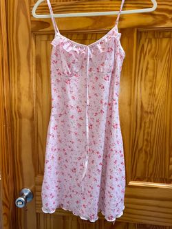 XS Pink flower print dress