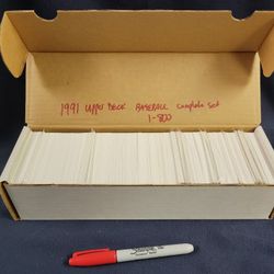 1991 Upper Deck Baseball Complete Set 1-800