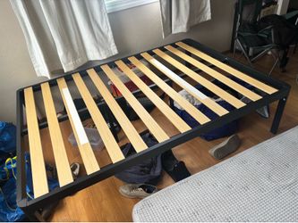 Full Bed Frame + Mattress Set – Good Condition