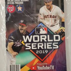 2019 World Series Program WASHINGTON NATIONALS vs HOUSTON ASTROS - NEW/PACKAGE