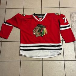 Red Artemi Panarin baggy Chicago Blackhawks Rebok hockey jersey #72