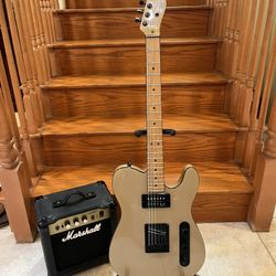 Squier Contemporary Telecaster (Mint) W/ Marshall Amp