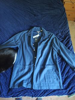 J Crew 	
Pajama shirt in garment-dyed Broken-in organic cotton oxford