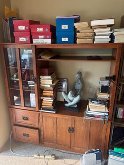 Wood bookcase